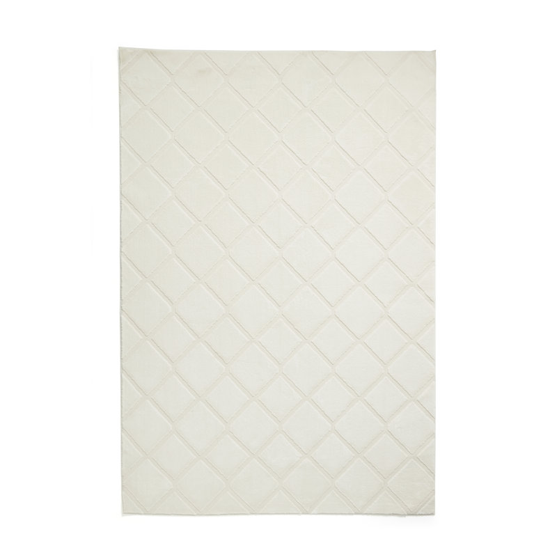CL - Cosy Diamond Cream - 160 x 230, Rectangle 160 x 230 cm