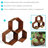 Ancha Hexagon Outdoor Cold-Rolled Steel Firewood Log Rack Set