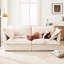 Comfy chenille 2 - Coussins à haut dossier et tissu respirant, relaxant, hygiénique, moderne, 2 jeux, ergonomique, confortable, élégant, divertissant
