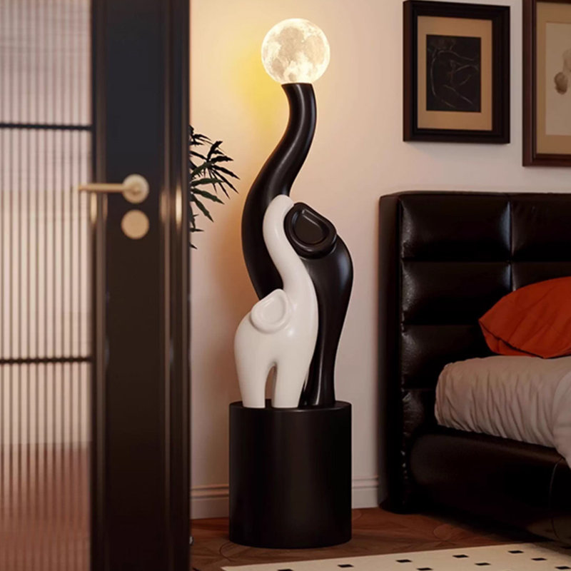 Figurines et objets décoratifs modernes en résine, Noir