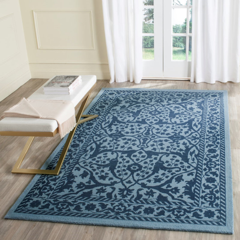 Ellicottville Restoration Vintage Hand Tufted Wool Oriental Rug, Rectangle 5' x 8'
