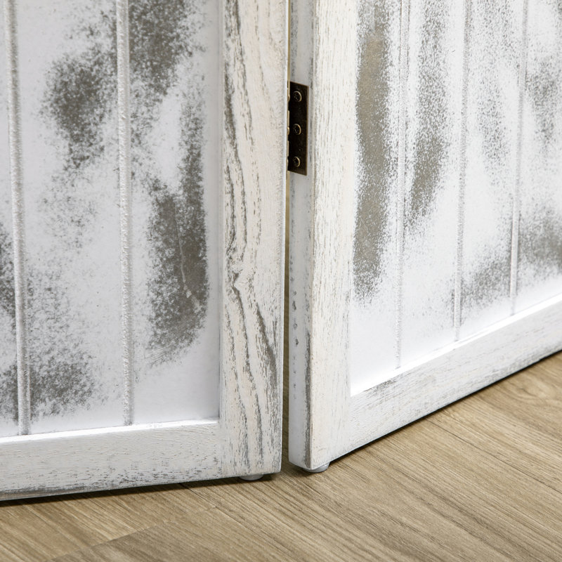 Paravent 5,5 pouces à 4 panneaux pliables, cloison blanche pour chambre à coucher, salon, écran de bureau 4, créant un espace privé dans le bureau à domicile, chambre à coucher