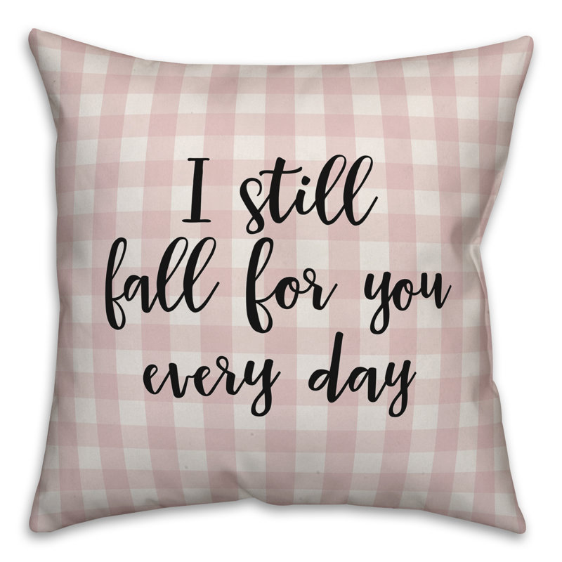 Plaid Throw Pillow, Throw Pillow, Pink/Black