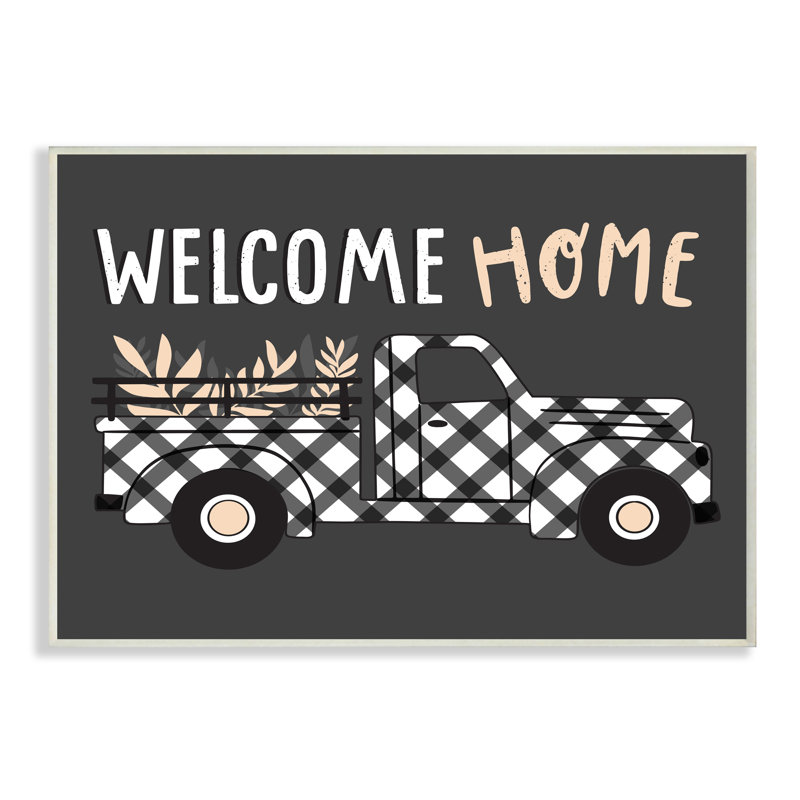 "Welcome Home" par Arrolynn Weiderhold-impression d’art graphique, Plaque murale, H 13 po x l 19 po x P 0,5 po