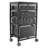 4-Tiermodern Black Rectangle File Storage Drawer Carts Carbon Steel File Storage Organizer On Wheels