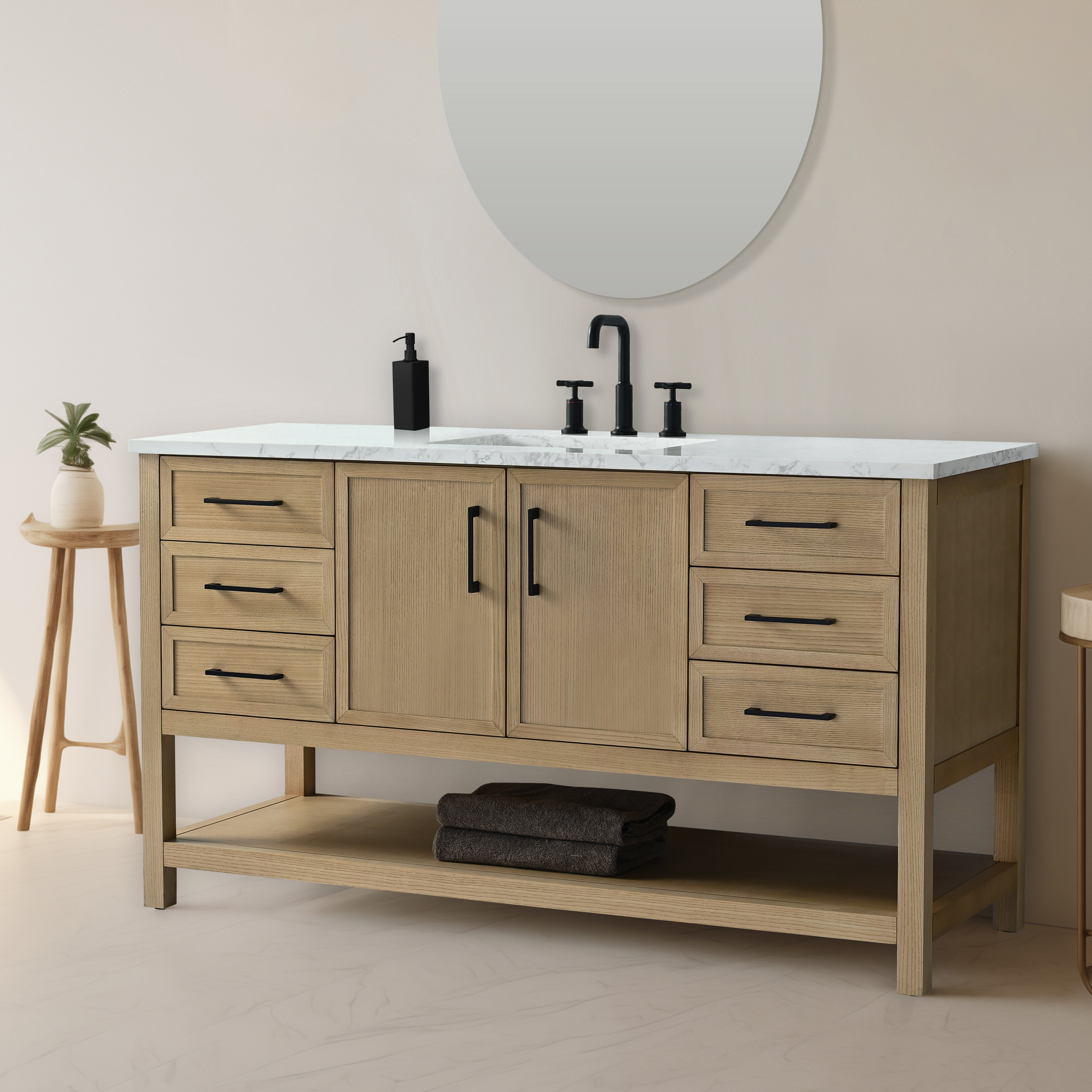 Willa Arlo™ Interiors Oliver 60'' Single Bathroom Vanity with