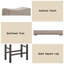 Martha II Tan Linen & Weathered Grey Finish Counter Height Stool (Set Of 2)-1508305545