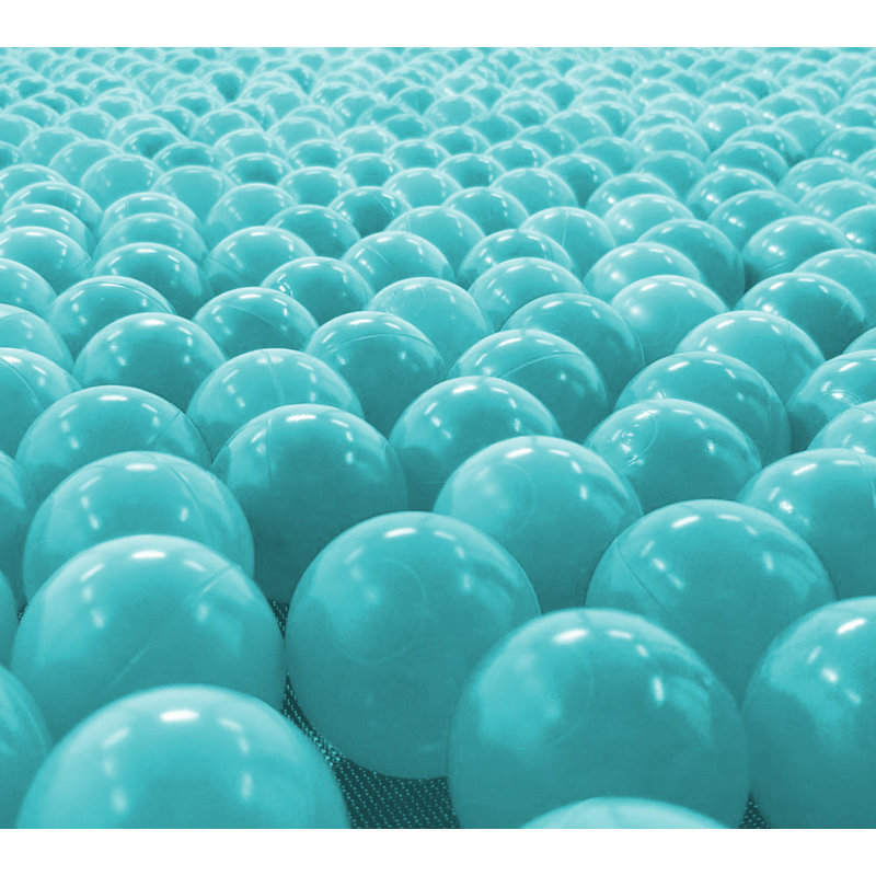 Boules de trampoline en plastique Machrus Upper Bounce Crush Proof, 100, Turquoise