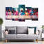 «Black Last Supper II», reproduction sur toile-92763677