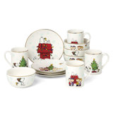 Lenox Peanuts Gang 12-Piece Dessert Set, Service For 4