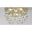 Gennadi Modern 4 Light Gold Crystal Flush Mount-1215086210