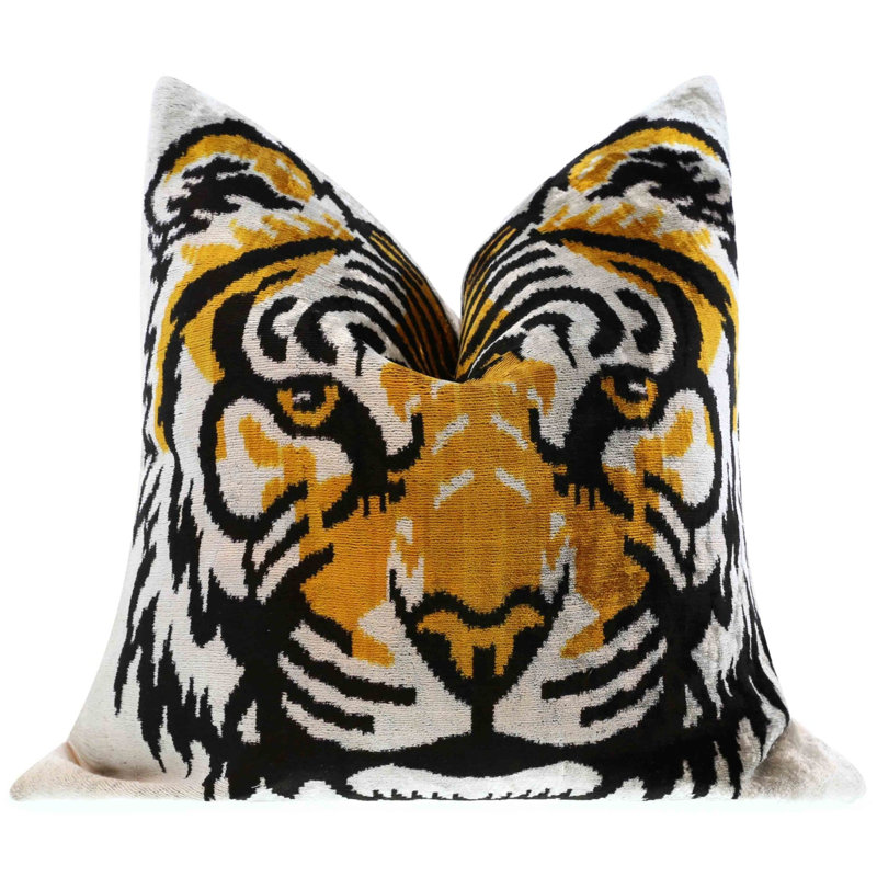 Animal Print Velvet Throw Pillow