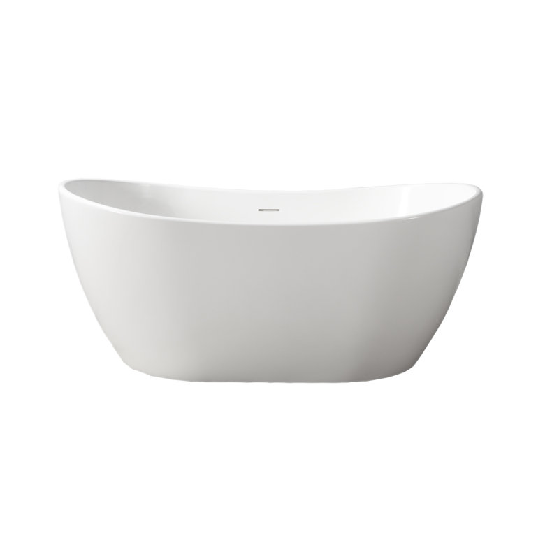 56'' x 32'' Freestanding Soaking Resin Bathtub