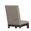 Set Of 2 Chair Oak Veneer Fabric Upholstered Back And Seat