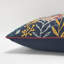 Embroidered Cotton Reversible Throw Pillow