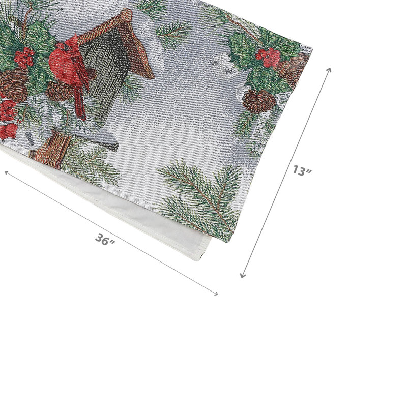 Chemin de table Tapisserie Birdhouse Cardinal - ensemble de 2, 2