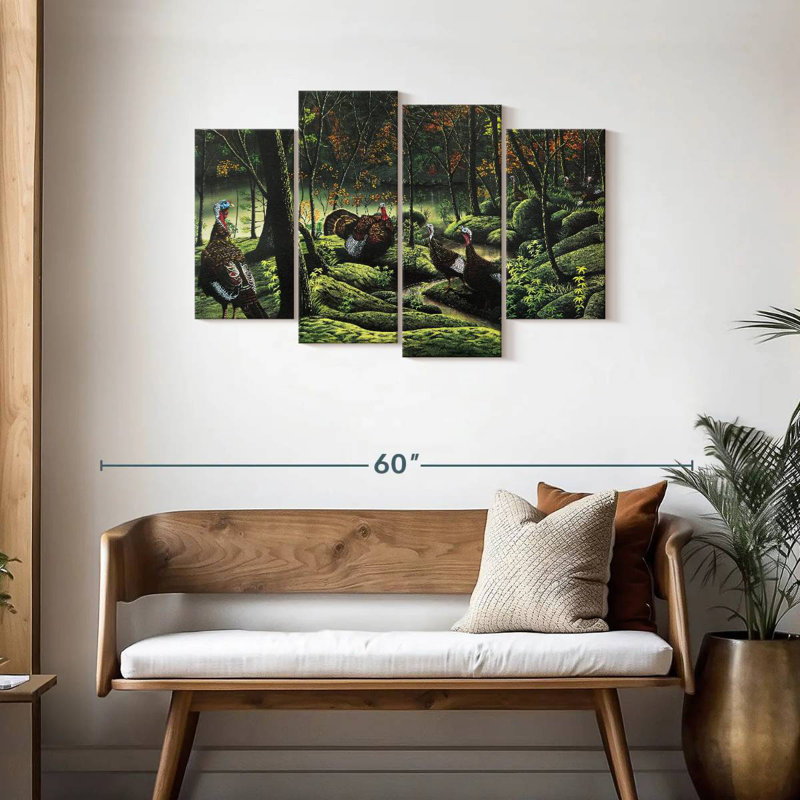 Alvord The Turkey Gathering, 27" H x 43" W