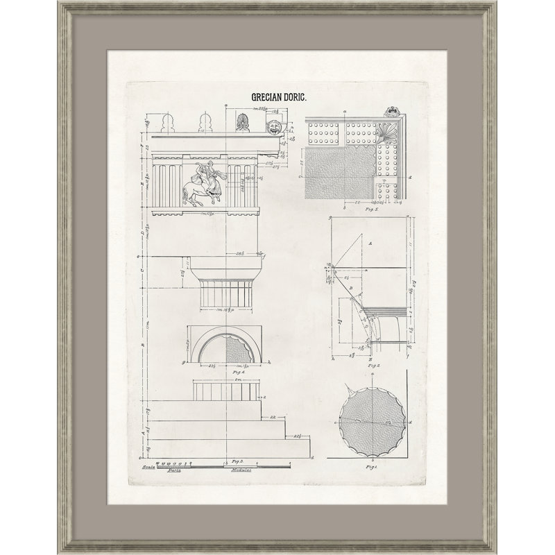 «Grecian Doric» par David Phoenix - cadre photo, impression sur papier