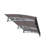 Window Awnings Door Entrance Canopy, Aluminum Alloy Bracket, 0.137 Inch Thick Crystal Solid Polycarbonate Sheet With Valance For Masonry Concrete House