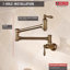 Robinet remplisseur mural traditionnel pour la cuisine de style campagnard-14762823
