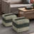 Grady 18"W Wool and Cotton Square Pouf-1845007196