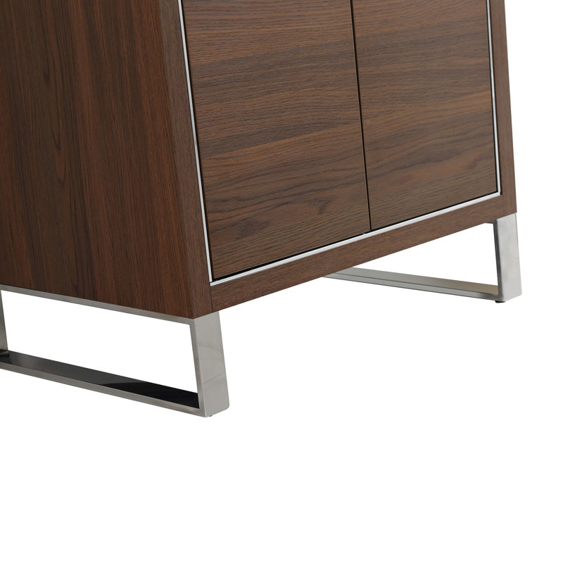 24'' Single Bathroom Vanity with Stone Top, Chrome, Walnut Ebony