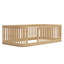 Structure de lit en bois avec clôture-847773159