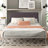 Station Upholstered Metal Platform Bed-27114080-32966204