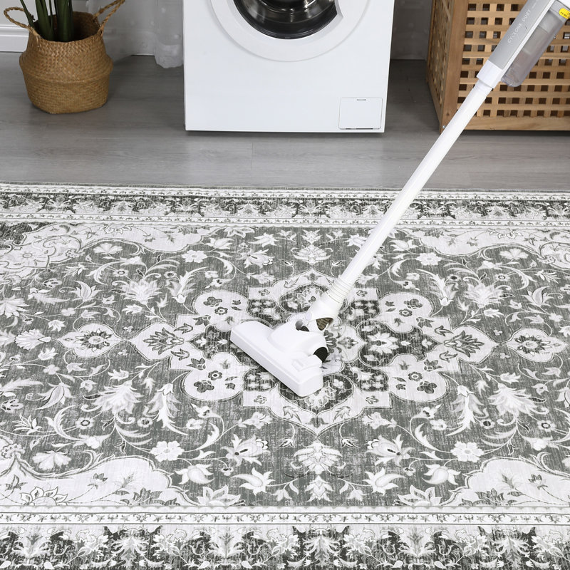 Tapis rectangulaire lavable rectangulaire ultra-mince Donnalou, Rectangle 9 pi x 12 pi