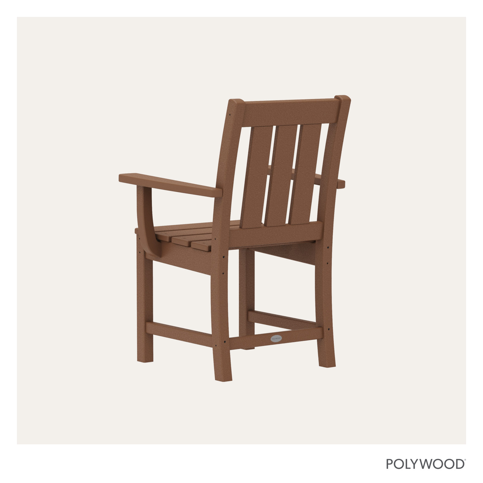 POLYWOOD® Oxford Patio Armchair, Teak
