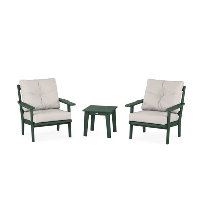 Ensemble de conversation à assise profonde 3 pièces Prairie