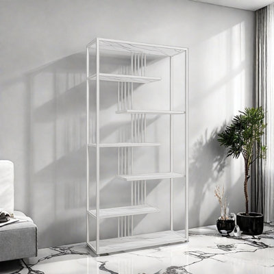 Bibliothèque de rangement élégante et minimaliste