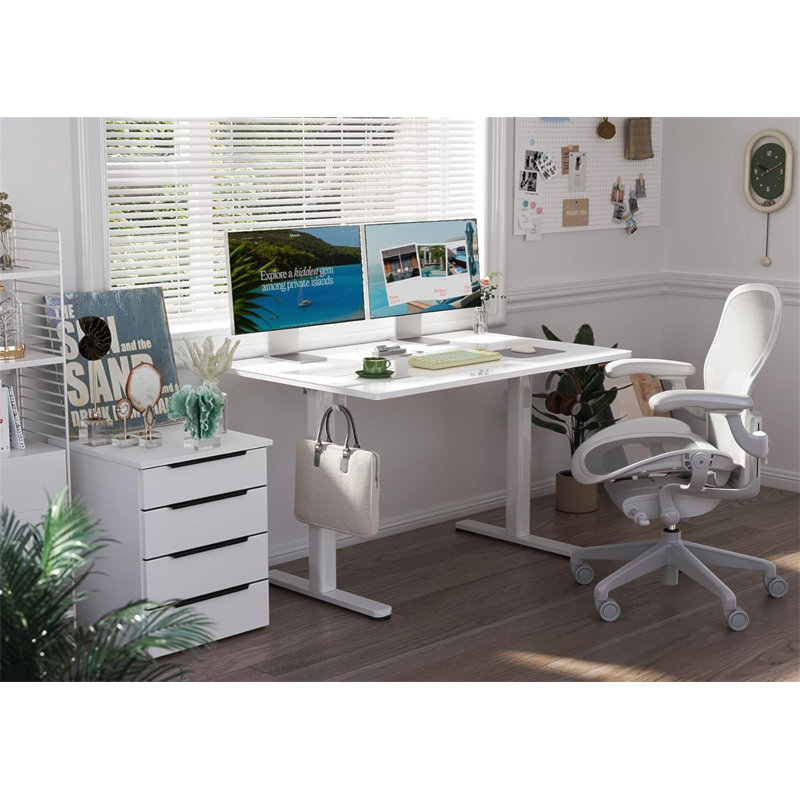 Bureau debout en verre Claiks, petit bureau debout électrique à hauteur réglable, bureau vertical réglable de 40 pouces, bureau d'ordinateur à installation rapide
