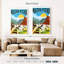 Affiche rétro du Machu Picchu-117129722