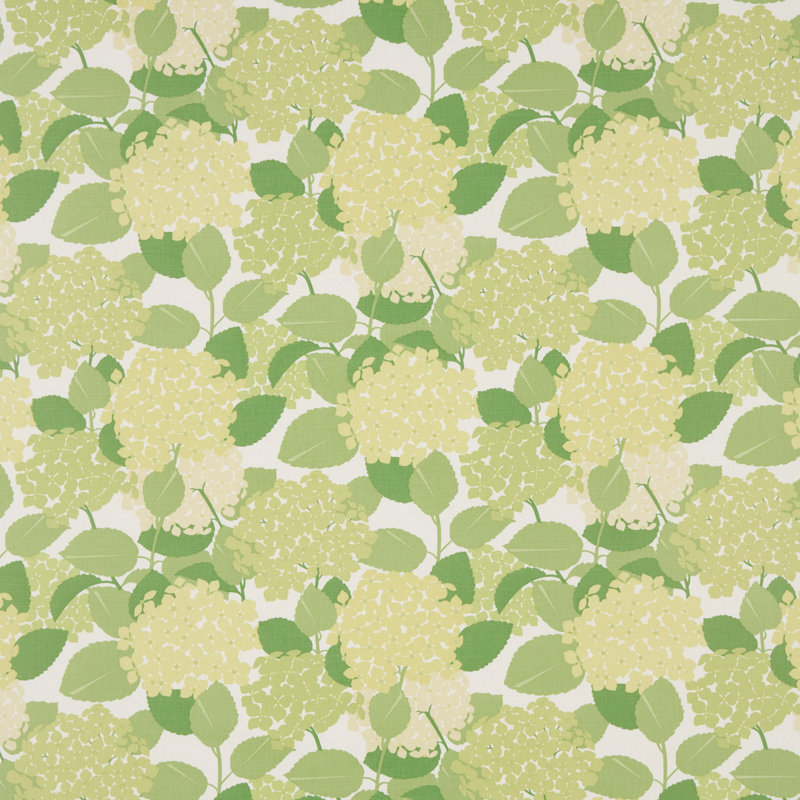 Hydrangea Fabric, Green