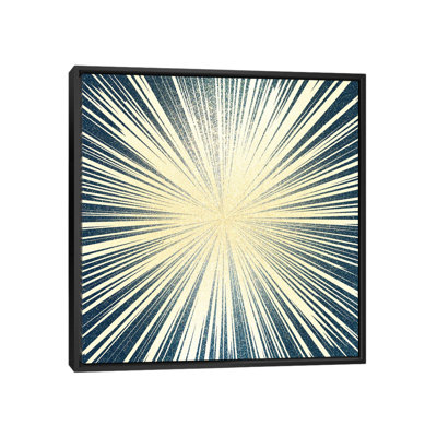 Burst II 1 Piece Single Picture Frame and Floater Frame Wall Art on Canvas