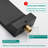 Matte Black Wall Mount Waterfall Bathroom Faucet