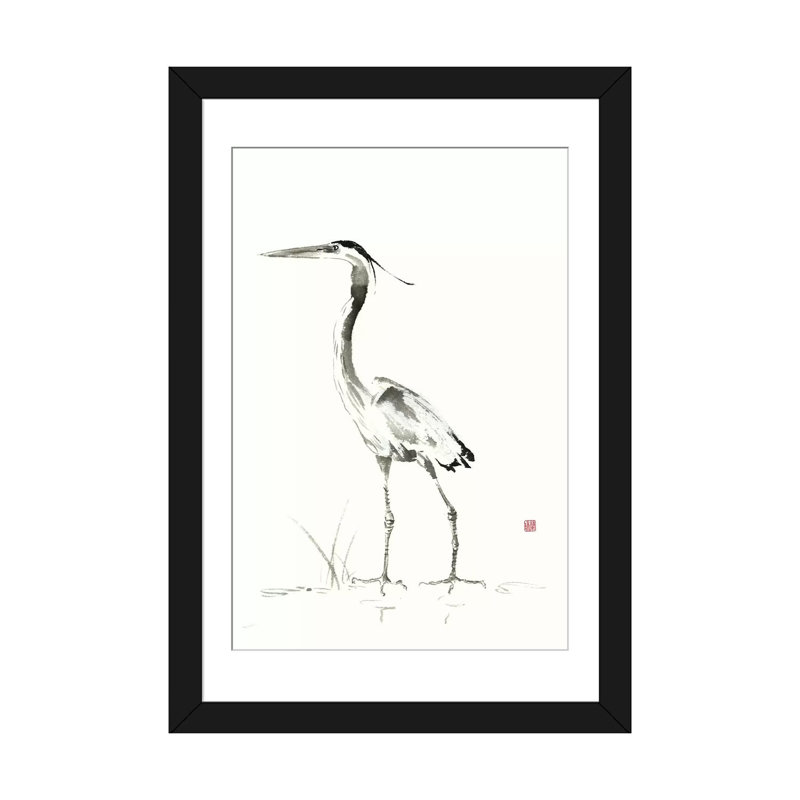 « soirée watch ii », reproduction sur toile, H 24 po x l 16 po x P 1 po, Papier d'art encadré noir, Blanc