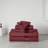 Soft Bath Towels Set Absorbent Fade Resistant  Cotton Washcloths 6 Pieces  Perfect Face Towels Fingertip Towels Crimson