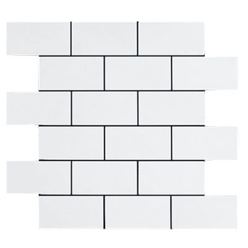 Carreau de mosaïque en pierre naturelle pour mur et plancher 2 po x 4 po