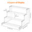 Organisateur de parfum 3 pièces, présentoir transparent 12 po, étagère de maquillage sans outil pour meuble-lavabo, comptoir de salle de bain et décoration de chambre à coucher