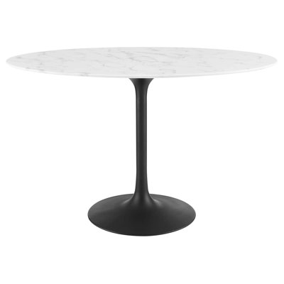 Lippa Oval Artificial Marble Dining Table by Modway