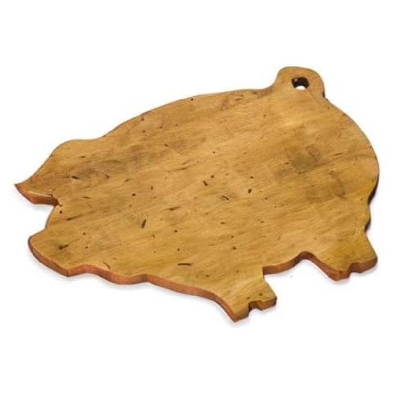 J.K. Planche à découper en forme de cochon Adams pour fromage et charcuterie, érable, 10 po x 12 po, Cochon
