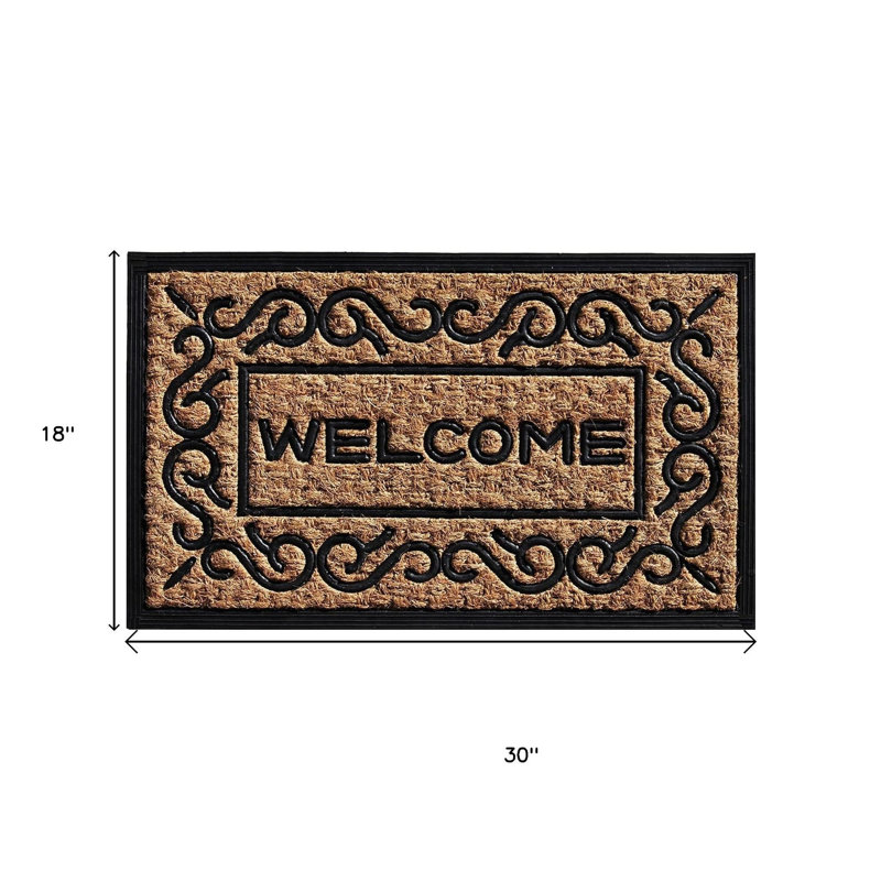 Tapis d'entrée 18 po x 30 po Coir