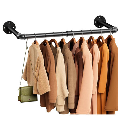 96cm Adjustable Wall Mounted Clothes Rack