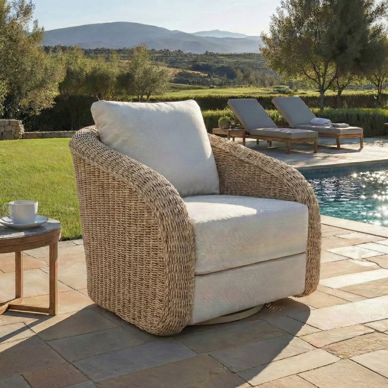 Chaise de patio Jilina Swival