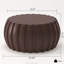 Table basse moderne imperméable 35,43 po, ciment MgO durable, brun-1442441876