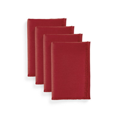 Fringe - 100% Pure Linen Dinner Napkins