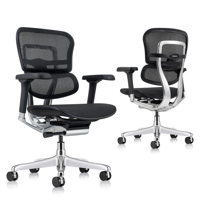 Ergohuman ME8ERG High Back Ergonomic Mesh Office Desk Chair, Black - Generation 2