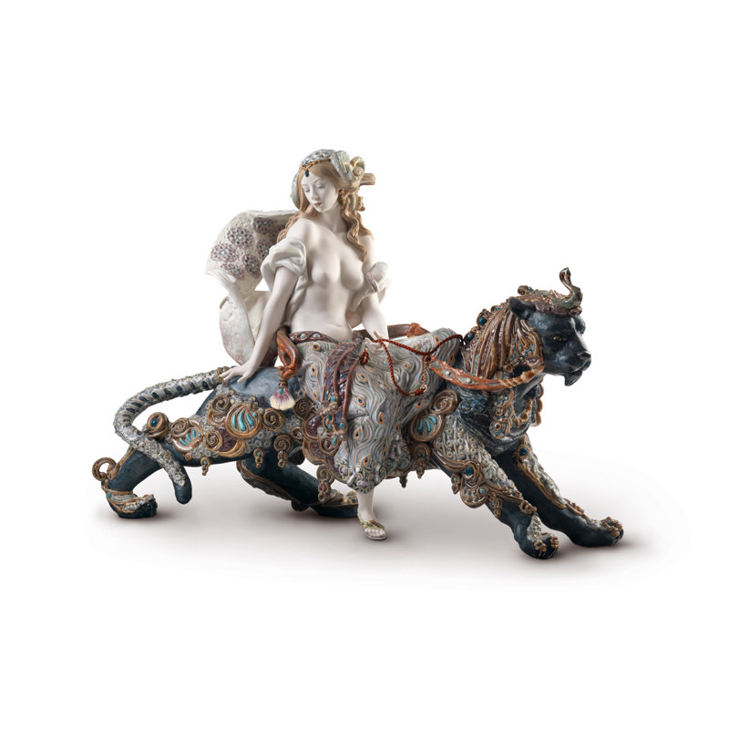 Bacchante on a Panther Woman Statue